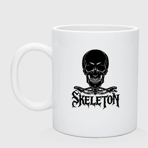Кружка Skeleton череп / Белый – фото 1