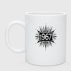 Кружка керамическая Энергия 1967, цвет: белый