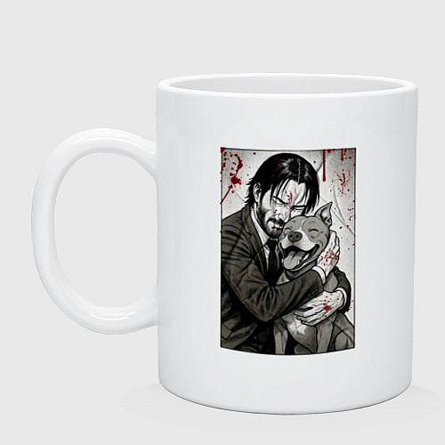 Кружка Джон Уик постер / Белый – фото 1