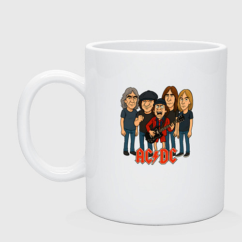 Кружка Карикатура ACDC / Белый – фото 1