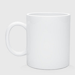 Кружка керамическая Лунная клизма, цвет: белый