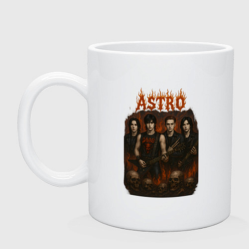 Кружка Astro в стиле хэви метал / Белый – фото 1