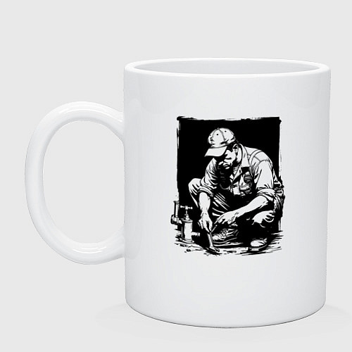Кружка Сантехник / Белый – фото 1