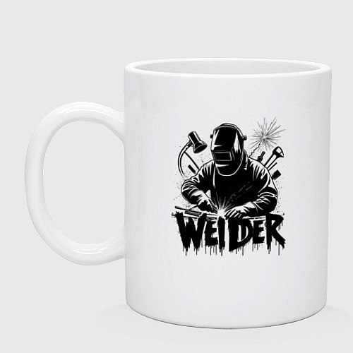 Кружка Сварщик граффити / Белый – фото 1