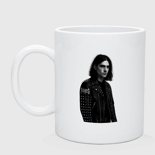 Кружка Bones в образе рок звезды / Белый – фото 1
