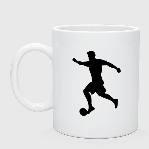 Кружка Силуэт Рональдо / Белый – фото 1