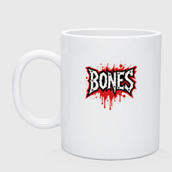 Кружка керамическая Логотип Bones, цвет: белый
