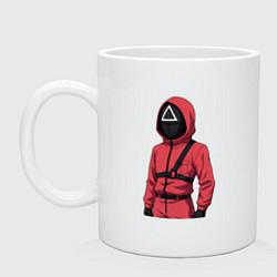 Кружка керамическая Страж в аниме стиле, цвет: белый