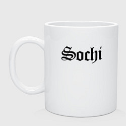 Кружка керамическая Sochi resort - Russia, цвет: белый