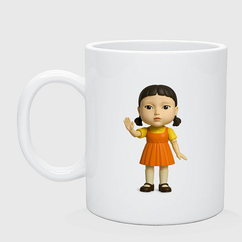 Кружка Кукла с жестом стой / Белый – фото 1