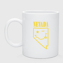 Кружка керамическая Nevada Nirvana, цвет: белый