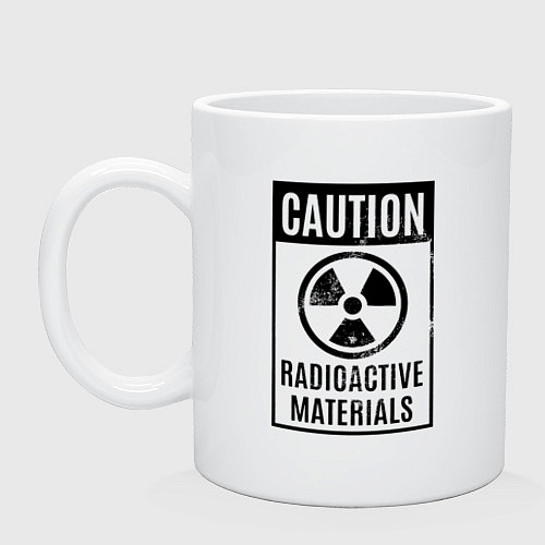 Кружка Осторожно - радиоактивные материалы / Белый – фото 1