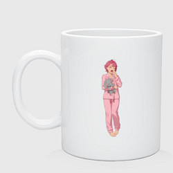 Кружка керамическая Сиратори Айра, цвет: белый