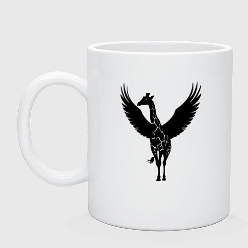 Кружка Жираф с крыльями / Белый – фото 1