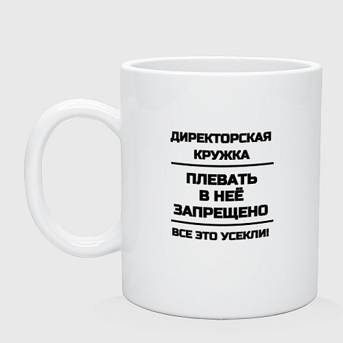 Кружка Директорская / Белый – фото 1