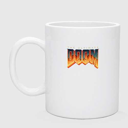 Кружка Doom ultimate logo / Белый – фото 1