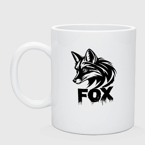 Кружка Лис хитрый / Белый – фото 1