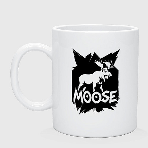 Кружка Мощь лося / Белый – фото 1