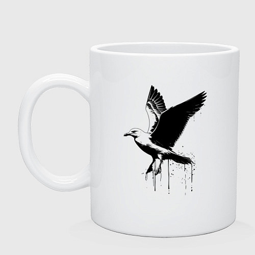 Кружка Летящая Чайка / Белый – фото 1