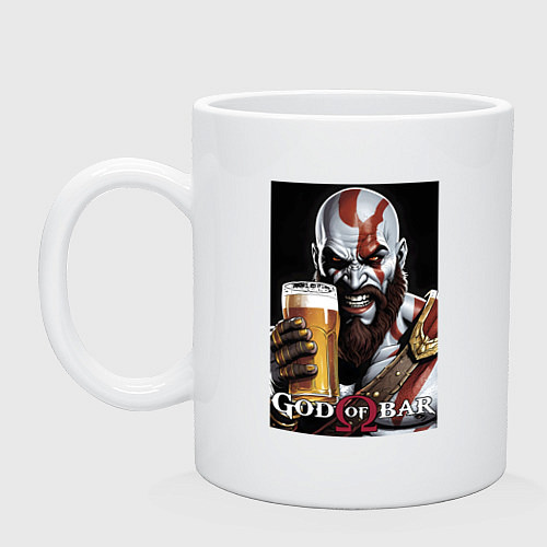 Кружка Kratos - god of bar / Белый – фото 1