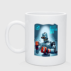Кружка керамическая Bender bending robot - mixed martial artist, цвет: белый