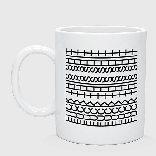 Кружка Fuck this shit pattern / Белый – фото 1