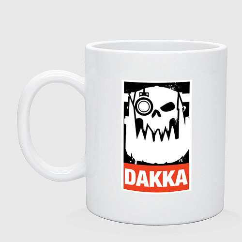 Кружка Warhammer - dakka / Белый – фото 1