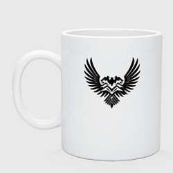 Кружка керамическая Возносящийся кавказский пик, цвет: белый