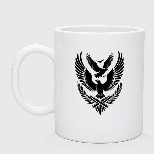 Кружка Три летящих птицы / Белый – фото 1