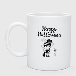 Кружка Хэллоуин - девочка с черепами