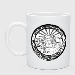 Кружка керамическая Путешествие Небраска, цвет: белый