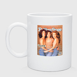 Кружка керамическая Rolling Stone: Twin Peaks, цвет: белый