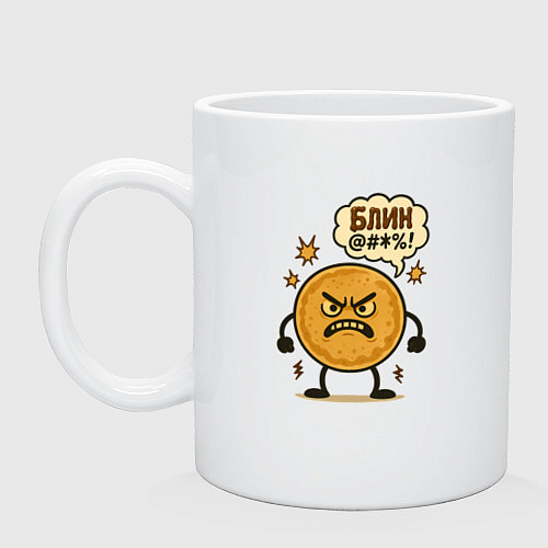 Кружка Злой блин / Белый – фото 1