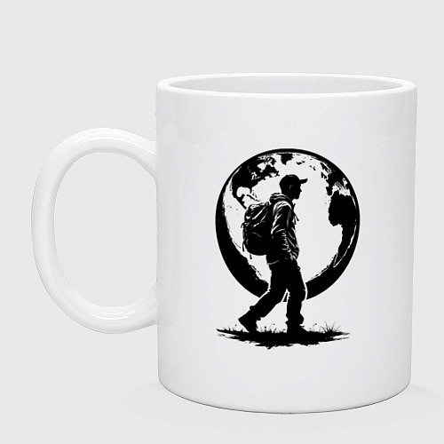 Кружка Путешественник мира / Белый – фото 1