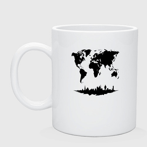 Кружка Мир в тени города / Белый – фото 1