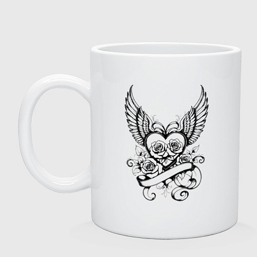 Кружка Крылья любви / Белый – фото 1