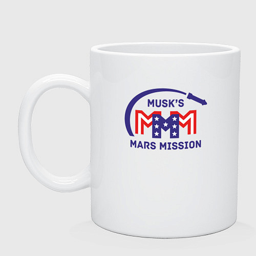 Кружка Миссия на Марс Маска / Белый – фото 1