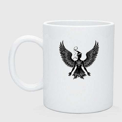 Кружка Зимний ангел / Белый – фото 1