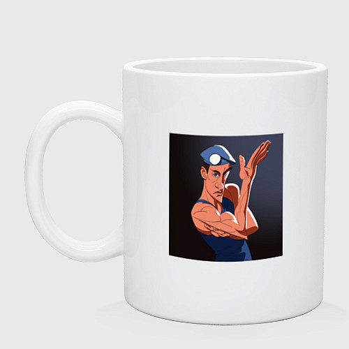 Кружка Жан Клод Ван Дамм / Белый – фото 1