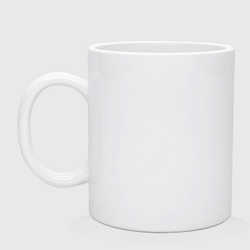 Кружка Чёрный лис с золотым отливом: взгляд сквозь грани / Белый – фото 1