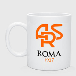 Кружка керамическая FC Roma 1927, цвет: белый