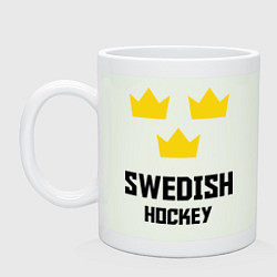 Кружка керамическая Swedish Hockey, цвет: фосфор