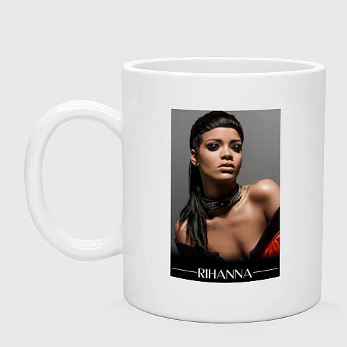 Кружка Rihanna: portrait / Белый – фото 1