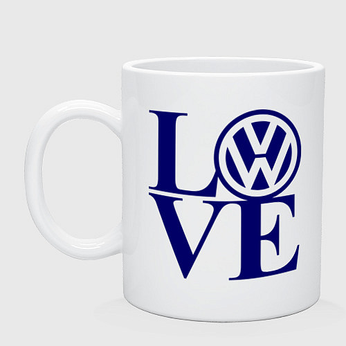Кружка Volkswagen love / Белый – фото 1