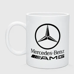 Кружка керамическая AMG, цвет: белый