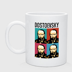 Кружка керамическая Dostoevsky, цвет: белый
