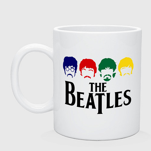 Кружка The Beatles Heads / Белый – фото 1