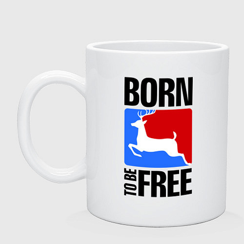 Кружка Born to be free / Белый – фото 1