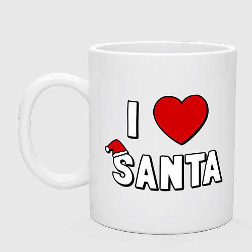 Кружка I love santa / Белый – фото 1