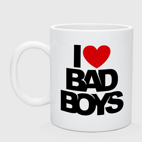 Кружка I love bad boy / Белый – фото 1